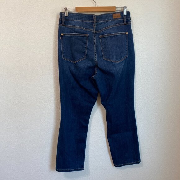 Judy Blue Dark Wash Skinny Fit Capri Stretch Jeans 14W - Picture 5 of 8